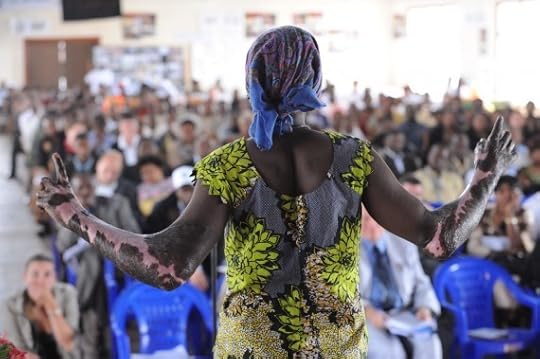 Woman telling a story