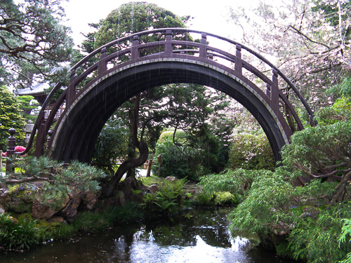 Drum Bridge in Rain