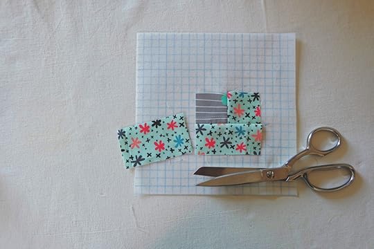 Log Cabin Blocks With Vilene Quickscreen Square Made Peachy