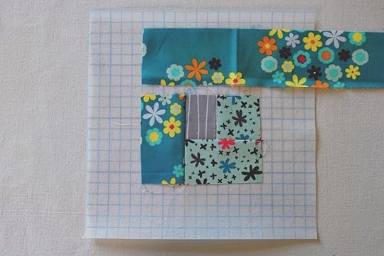 Log Cabin Blocks With Vilene Quickscreen Square Made Peachy