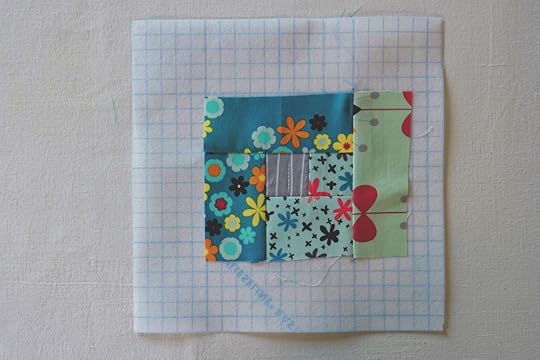 Log Cabin Blocks With Vilene Quickscreen Square Made Peachy