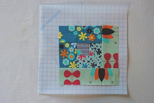 Log Cabin Blocks With Vilene Quickscreen Square Made Peachy