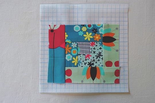 Log Cabin Blocks With Vilene Quickscreen Square Made Peachy