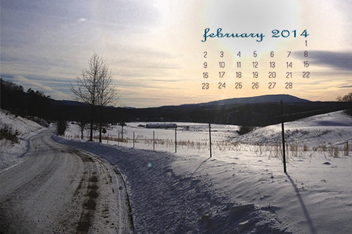 February 2014 Desktop Calendar at lifeyourway.net