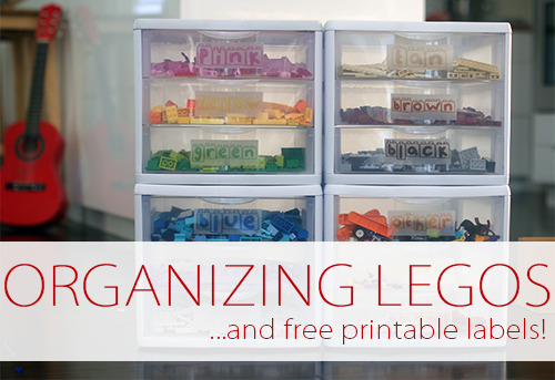 Organizing Legos {And Free Printable Labels!}