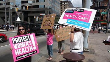 Planned Parenthood volunteers help bring the f...