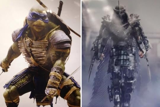 Ninja Turtle Leonardo and the Shredder