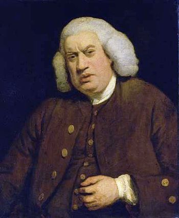 Portrait of Samuel Johnson commissioned for He...