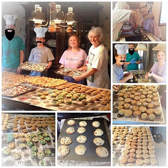 Baking Cookies for Community Service project.