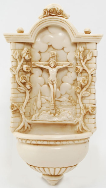white-alabaster-crucifixion-holy-water-font-with-roses