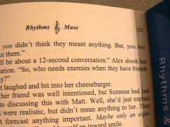 Attention to detail can make a book more compelling. Like using a treble clef ampersand to tie in my book's music theme. ©2014 ANVidean