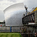 The silver skin of the Thames Barrier