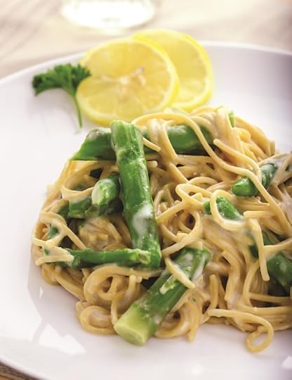 asparagus and goat cheese pasta