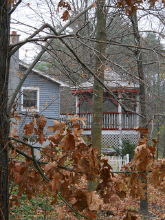 house with attached gazebo
