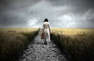 277923Woman_road_suitcase