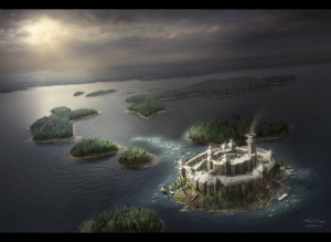 Fantasy Castle in an Archipelago