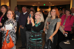 My wife Dixie smiles in the crowd. 