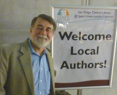 Larry Edwards at San Diego Public Library’s 48th Annual Local Author Exhibit.