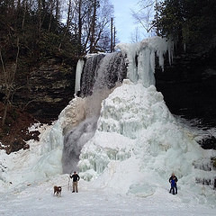 The Cascades. Partially thawed. #hike