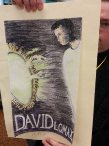 Artwork inspired by the haunting Backward Glass cover.