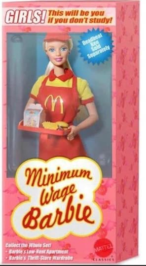 Minimum Wage Barbie