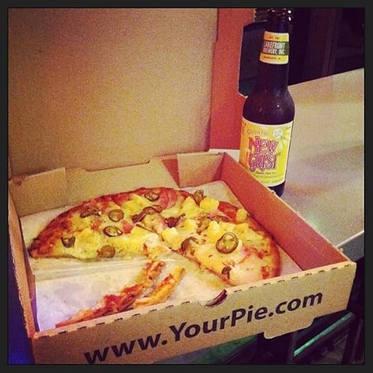 I'm grateful for our local pizza place with its delicious gluten-free options, especially on a day like today in which I feel like roaring and rampaging a la The Bride. Comfort carbs are sometimes necessary. #365grateful #KillBill #glutenfree