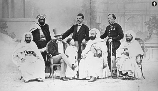 abdel kader with general mahon