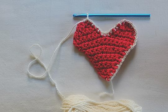 Valentines Crochet Heart Garland Made Peachy