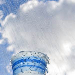 rain in papercup