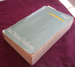 My old copy of BYRON, THIRD EDITION edited by Jerome McGann. Squee!
