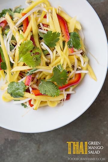 Thai Green Mango Salad #recipe via FoodforMyFamily.com