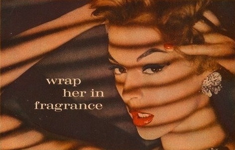 max factor primitif vintage perfume ad model jean patchett 1957