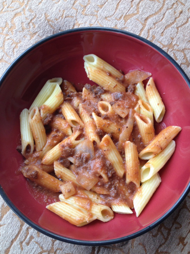 Vegan Penne Bolognese