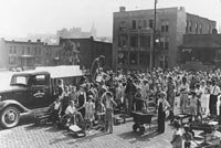 Salvation Army Penny Ice truck at 1319 Broadway
