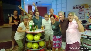 Bowling in Chewang, Koh Samui, Thailand for Chinese New Year
