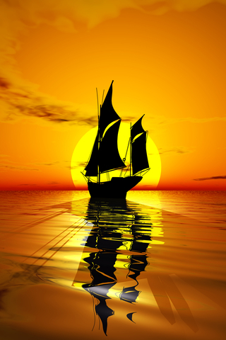 dreamstime_xs_gallion at sunset