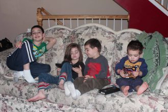 Day 3. Thank God for the iPad. Oh wait. They've been fighting over that all week, too.