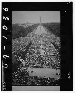 Civil rights march on Washington, D.C. Photo by Warren K. Leffler. Prints and Photographs Division. 