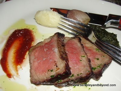 steak plate at Robert's Steakhouse Atlantic City