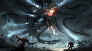 death guns robots tentacles men destruction artwork warriors lakes swords 1920x1080 wallpaper_www.wall321.com_70