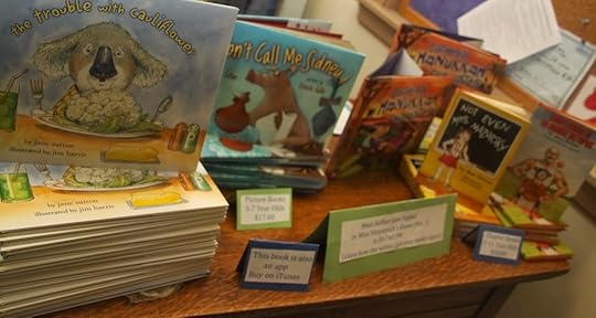 Literacy Night had a book sale that included my picture books and chapter books.