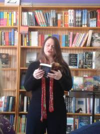 Christy reading from Much Ado About Jack