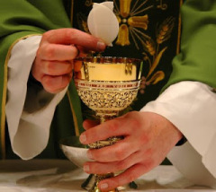 The Christian rite of the eucharist