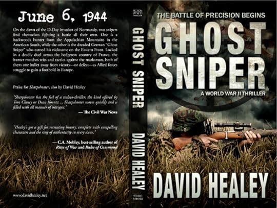 The full print cover, front and back, for GHOST SNIPER.