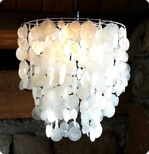 wax shells chandelier