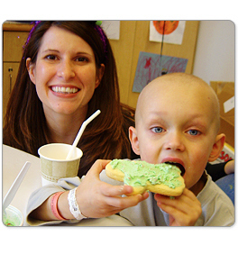 Mom and cancer kid