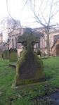 Mossy graveyard.