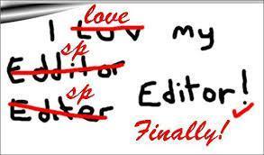 I love my copy editor