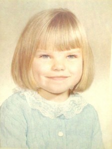 Leanne in elementary school