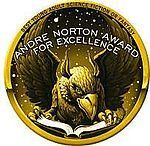 Logo for the Andre Norton Award for Excellence.
